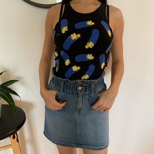 Vintage Marge Simpson Cropped Tank Top
